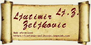 Ljutimir Zeljković vizit kartica